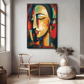 Painting by Numbers Faces Abstract